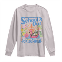 School's Out For Summer Long Sleeve Shirt Funny Raccoon Last Day of School Teacher
