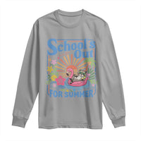 School's Out For Summer Long Sleeve Shirt Funny Raccoon Last Day of School Teacher