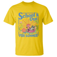 School's Out For Summer T Shirt Funny Raccoon Last Day of School Teacher