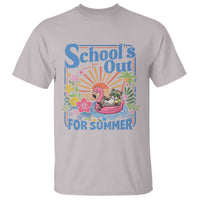 School's Out For Summer T Shirt Funny Raccoon Last Day of School Teacher
