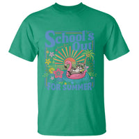 School's Out For Summer T Shirt Funny Raccoon Last Day of School Teacher