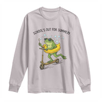 School's Out For Summer Long Sleeve Shirt Funny Frog Last Day of School Teacher