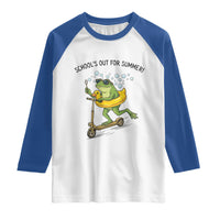School's Out For Summer Raglan Shirt Funny Frog Last Day of School Teacher