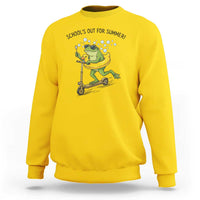 School's Out For Summer Sweatshirt Funny Frog Last Day of School Teacher