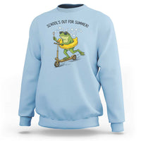 School's Out For Summer Sweatshirt Funny Frog Last Day of School Teacher