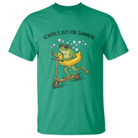 School's Out For Summer T Shirt Funny Frog Last Day of School Teacher