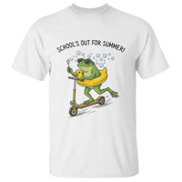 School's Out For Summer T Shirt Funny Frog Last Day of School Teacher