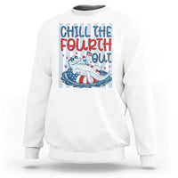 Chill The Fourth Out Sweatshirt Funny Alligator 4th Of July