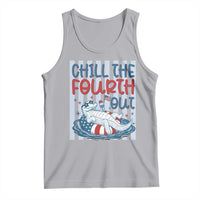 Chill The Fourth Out Tank Top Funny Alligator 4th Of July
