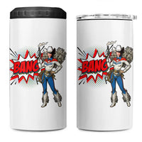 Funny Bang Cowgirl 4 in 1 Can Cooler Tumbler Western Country Music Cowboy Rodeo