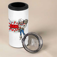 Funny Bang Cowgirl 4 in 1 Can Cooler Tumbler Western Country Music Cowboy Rodeo