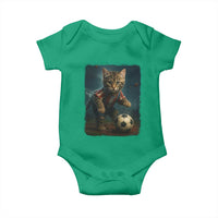 Funny Cat Soccer Ball Baby Onesie Cute Kitty Football Player Lover - Wonder Print Shop