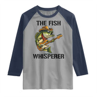 Funny Bass Fishing Raglan Shirt The Fish Whisperer Fisherman Humor - Wonder Print Shop