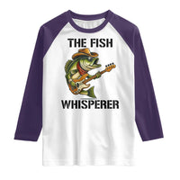 Funny Bass Fishing Raglan Shirt The Fish Whisperer Fisherman Humor - Wonder Print Shop