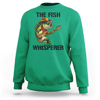 Funny Bass Fishing Sweatshirt The Fish Whisperer Fisherman Humor - Wonder Print Shop