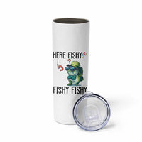 Funny Bass Fish Skinny Tumbler Here Fishy Fishy Fisherman Fishing Lover