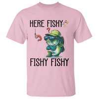 Funny Bass Fish T Shirt Here Fishy Fishy Fisherman Fishing Lover - Wonder Print Shop