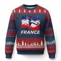 France Soccer Football Fan French Flag Ugly Christmas Sweater