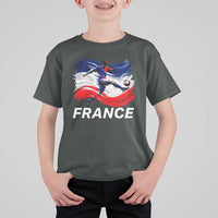 France Soccer Football Fan French Flag T Shirt For Kid
