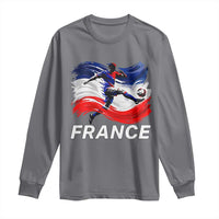 France Soccer Football Fan French Flag Long Sleeve Shirt
