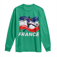 France Soccer Football Fan French Flag Long Sleeve Shirt