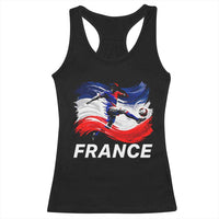 France Soccer Football Fan French Flag Racerback Tank Top