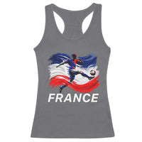 France Soccer Football Fan French Flag Racerback Tank Top