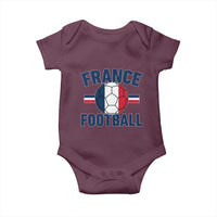 French Flag France Soccer Football Fan Baby Onesie
