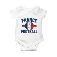 French Flag France Soccer Football Fan Baby Onesie