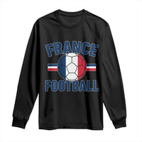 French Flag France Soccer Football Fan Long Sleeve Shirt