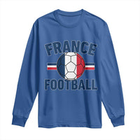 French Flag France Soccer Football Fan Long Sleeve Shirt