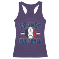 French Flag France Soccer Football Fan Racerback Tank Top