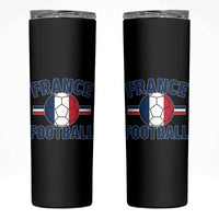 French Flag France Soccer Football Fan Skinny Tumbler