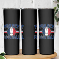 French Flag France Soccer Football Fan Skinny Tumbler