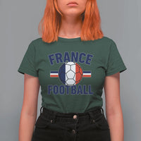 French Flag France Soccer Football Fan T Shirt For Women