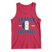 French Flag France Soccer Football Fan Tank Top