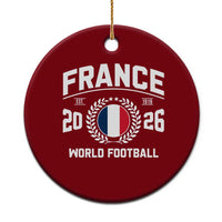 France Soccer Fan French Flag Patriotic Sports Ceramic Ornament