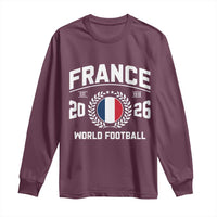France Soccer Fan French Flag Patriotic Sports Long Sleeve Shirt