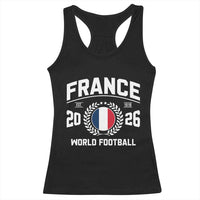 France Soccer Fan French Flag Patriotic Sports Racerback Tank Top