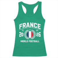 France Soccer Fan French Flag Patriotic Sports Racerback Tank Top