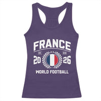 France Soccer Fan French Flag Patriotic Sports Racerback Tank Top