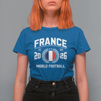 France Soccer Fan French Flag Patriotic Sports T Shirt For Women