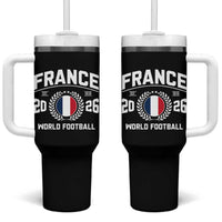 France Soccer Fan French Flag Patriotic Sports Tumbler With Handle