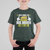 Funny School Bus Driver T Shirt For Kid This Is What An Awesome Bus Driver Looks Like - Wonder Print Shop