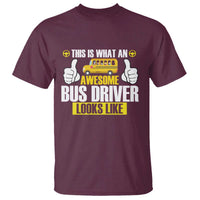 Funny School Bus Driver T Shirt This Is What An Awesome Bus Driver Looks Like - Wonder Print Shop