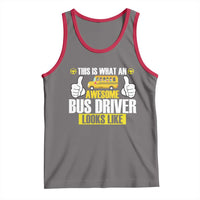 Funny School Bus Driver Tank Top This Is What An Awesome Bus Driver Looks Like - Wonder Print Shop