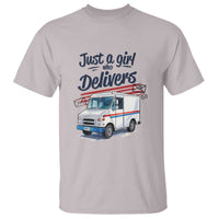 Funny Postal Worker T Shirt Just A Girl Who Delivers - Wonder Print Shop