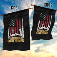 Gold Miner Patriotic American Flag Garden Flag - Wonder Print Shop