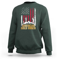 Gold Miner Patriotic American Flag Sweatshirt - Wonder Print Shop