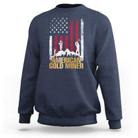 Gold Miner Patriotic American Flag Sweatshirt - Wonder Print Shop